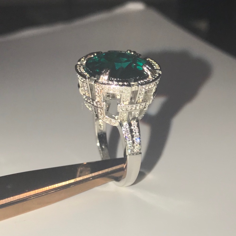 Art Deco style cocktail ring - Picture 2 of 5